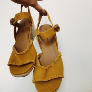 Lucky Brand Yellow Wedges